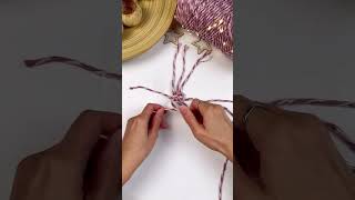 A Sparking Macrame Ornament with Beads