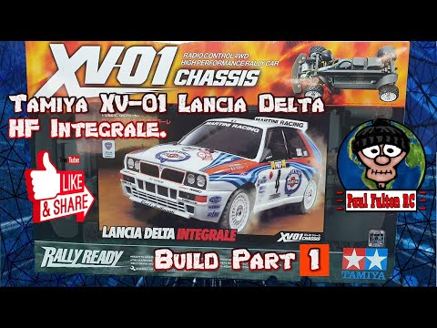 Tamiya 1:10 RC XV-01 Lancia Delta HF Integrale RC build part