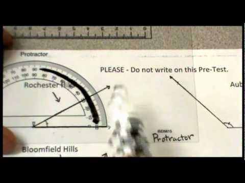 Measuring Angles with a Protractor