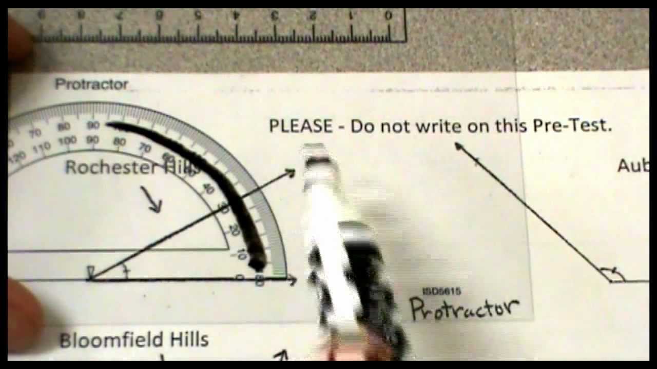 Measuring Angles with a Protractor