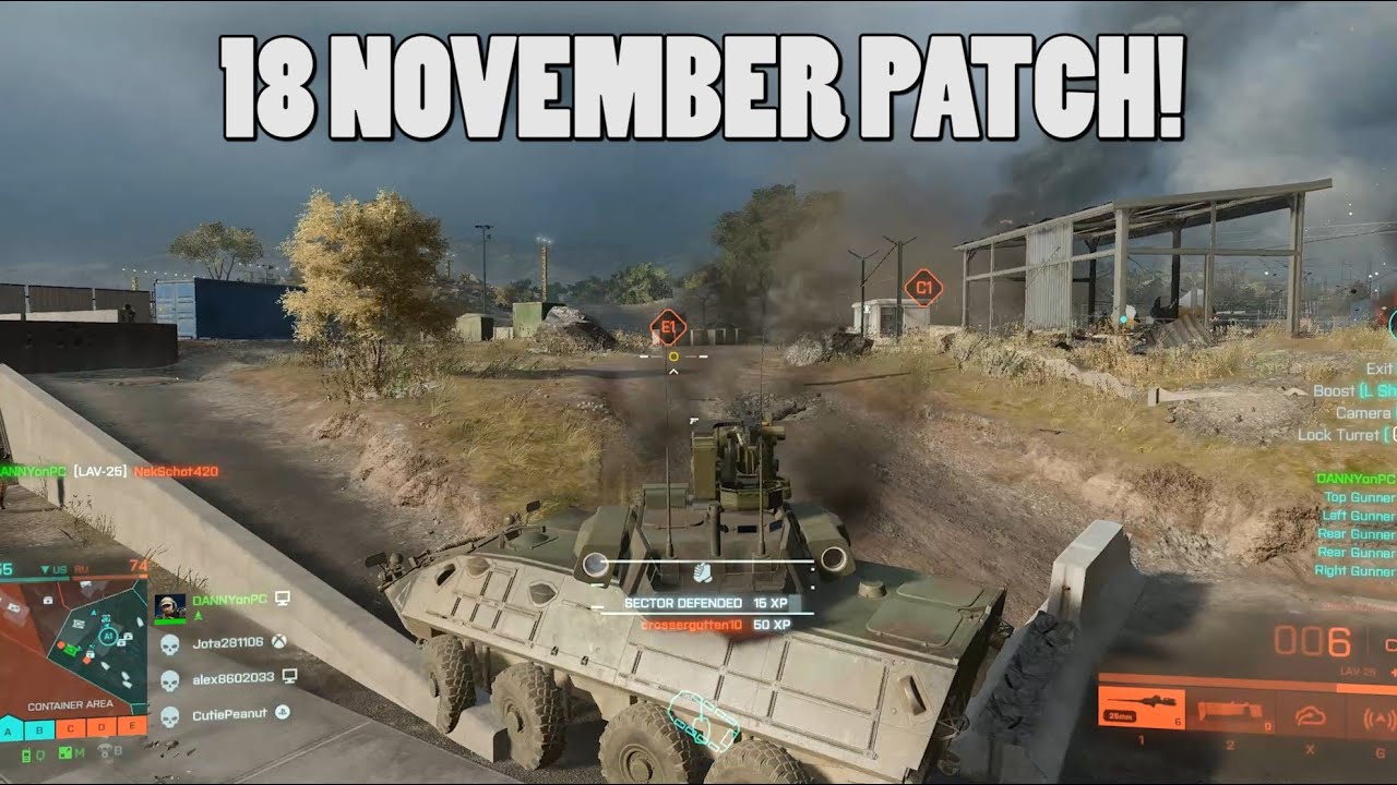 November 18 patchnotes - Battlefield 2042 update #1