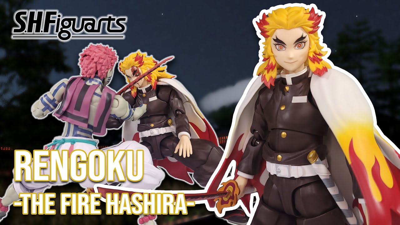 S.H. Figuarts KYOJURO RENGOKU Demon Slayer Action Figure Review!