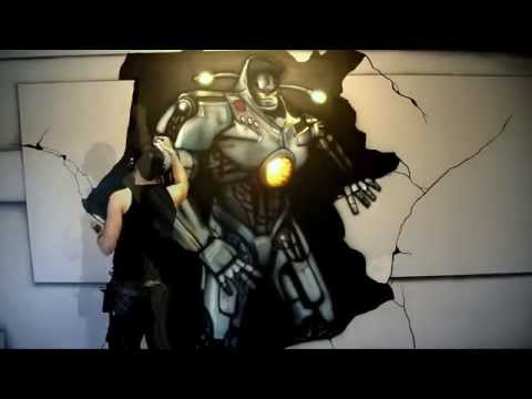 Time Lapse Airbrush of Jaeger Robot - Anders Celin 2014 - Laserdome Farsta