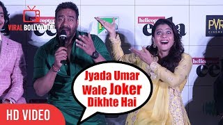 Ajay Devgn Funniest REPLY To Media Reporter On Age | Helicopter Eela Trailer Launch