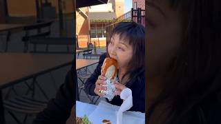 NOT MY ASIAN MOM EATING BURRITO WHEN THIS HAPPENED #shorts #viral #mukbang