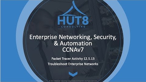 CCNAv7 - Enterprise Networking, Security, & Automation (ESNA) - Packet Tracer 12.5.13: Trblshooting