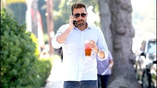 Ben Affleck Gets Recharged With Ice Coffee Before Taking On Daddy Duty