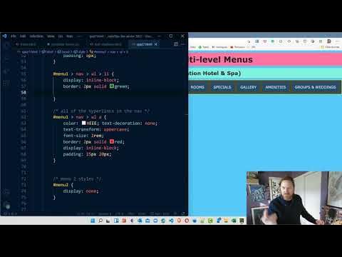 CIS295 Demo - Create a Nav Menu with Submenu on Hover - YouTube