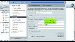 Netscape - How to setup an email account