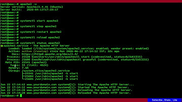 How To Start Stop And Restart Reload Apache2 Web Server On Ubuntu 20.04