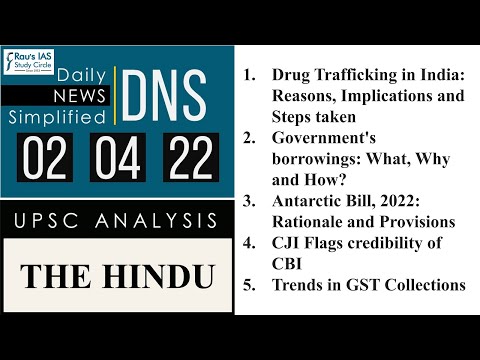 Video THE HINDU Analysis, 02 April, 2022 (Daily Current... - youtube
