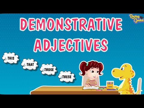 Demonstrative Adjectives | Study Time With Elvis | English Grammar | 7 to 8 Years | Roving Genius