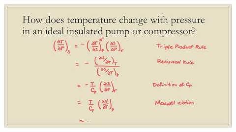 Example for Thermodynamic Property Math