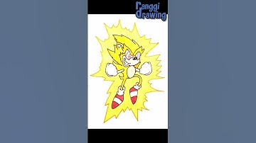 Drawing FNF Fleetway Super Sonic (Friday Night Funkin