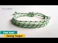 Cara membuat Gelang tangan motif 5 dari tali Prusik |
How to make a bracelet 5 band