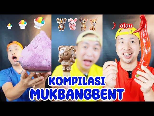 MUKBANGBENT MAKAN EMOJI LUCU | MAKAN SESUAI WARNA | EATING SHOW class=