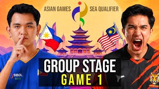 PHILIPPINES vs MALAYSIA 🔥 GAME 1 GROUP STAGE | ASIAN GAMES Esports 2026 - SEA QUALIFIERS