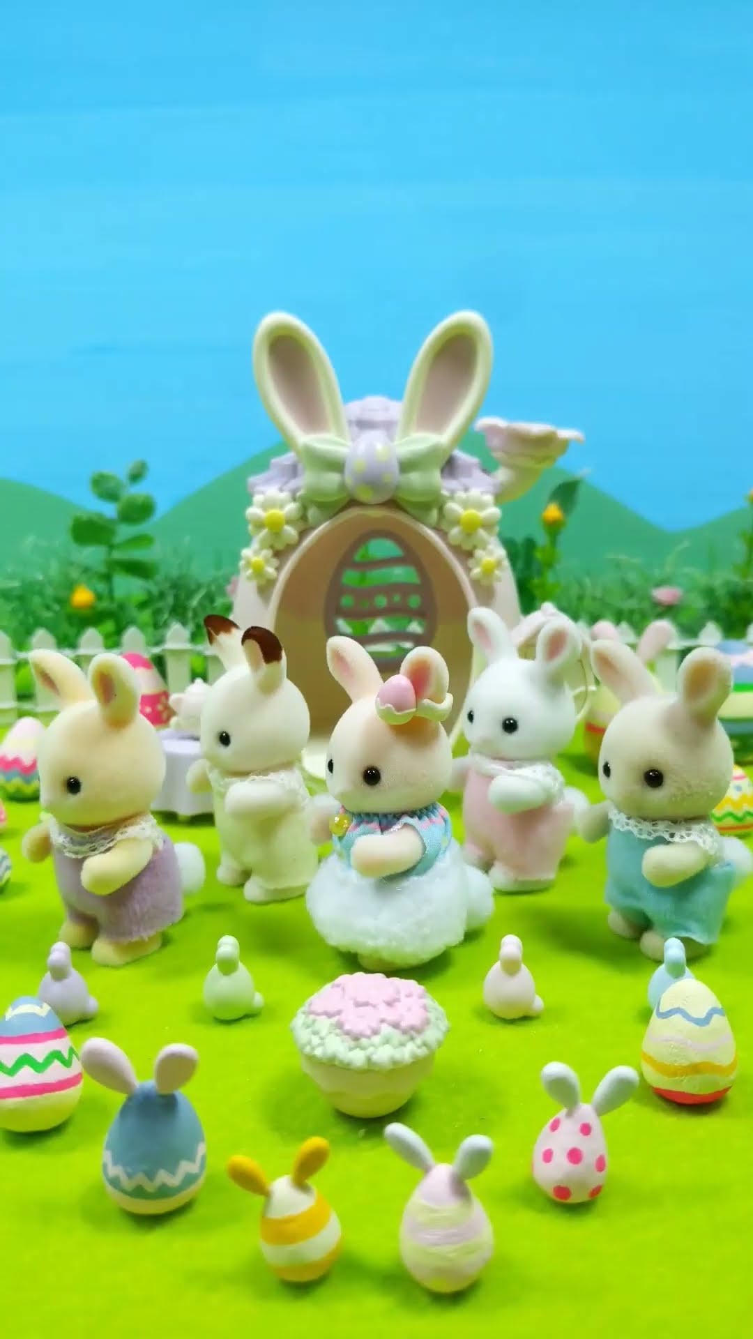 シルバニア】🌼マーガレットウサギのイースターエッグハウス
