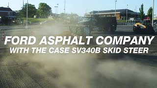 North America: CASE SV340B Skid Steer Excels in Asphalt Paving Operation