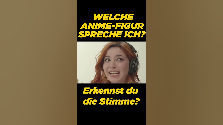 Sag mir, welche Anime-Figur ich sprech!