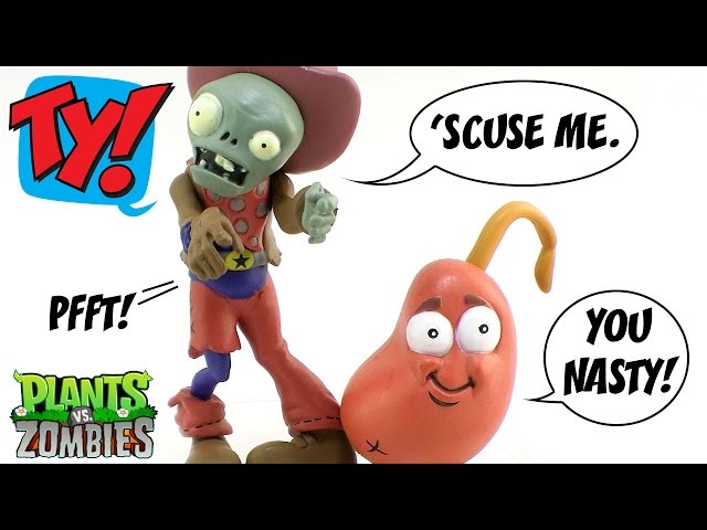 Plants Vs Zombies Cowboy Zombie & Chili Bean 3 Action Figur