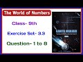 Class 9 Exercise 3.3 Question 1 to 8 The World of Numbers Ganita Manjari ncert Maths by Atul Sir