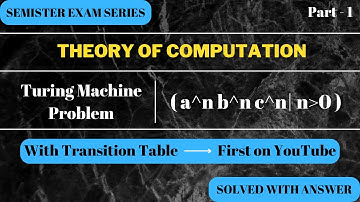 Theory of Computation: Turing Machine Problem-(a^n b^n c^n | n greater than 0)