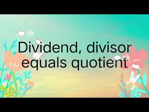 Division Song / Math Song / Are you sleeping tune / for final demo