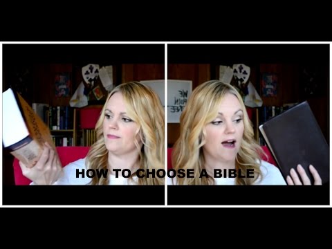 How to Choose a Bible