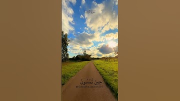{ فَسُبۡحَـٰنَ ٱللَّهِ حِينَ تُمۡسُونَ وَحِينَ تُصۡبِحُونَ }|سورة الروم | الشيخ المنشاوي