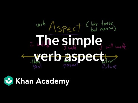 Simple Aspect | The parts of speech | Grammar | Khan Academy