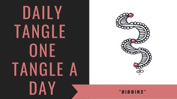 Daily Tangle -  Bibbinz  |How to draw...|
