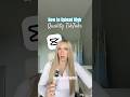 Video Quality Tips when posting on TikTok #tiktokvideos #capcutvideos #creatortips