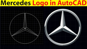 How to Design Mercedes Logo on AutoCAD || 3D Practice Design on AutoCAD