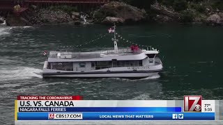 US vs. Canada at Niagara Falls