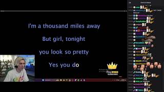xQc is singing Hey There Delilah with Jesse