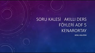 Soru Kalesi Adf 5 Konu Anlatımı Kenarortay, Kenar Orta Dikme