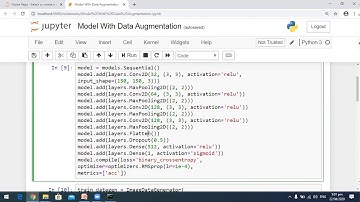 20  Training a model with data augmentation in tensorflow