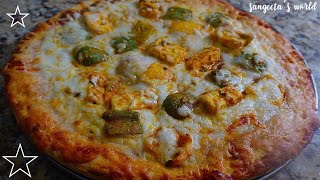 पीज़ा खाने का मन करे तो बनाइए घरपे पनीर टिक्का पीज़ा • Paneer Tikka Pizza • Sangeeta's World