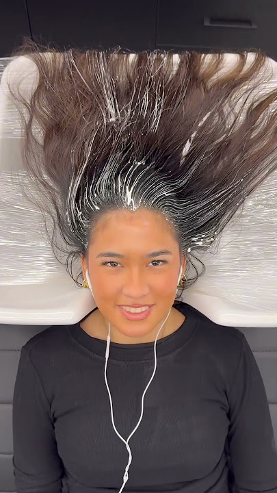 Baby girl Arabic first time hair color change by me