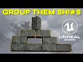 Group/Merge Actors quickly in Unreal Engine 5.1