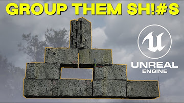 Group/Merge Actors quickly in Unreal Engine 5.1