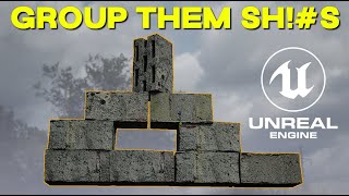 Group/Merge Actors quickly in Unreal Engine 5.1