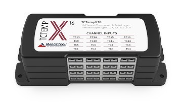 Multi Channel Thermocouple Loggers, 4, 8, 12 and 16 Channel