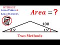How to think outside the box without calculators  can you find the area math maths  geometry