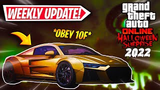 🔴 GTA ONLINE NEW HALLOWEEN DLC CONTENT! OBEY 10F OUT NOW! & MORE! (GTA 5 WEEKLY UPDATE)