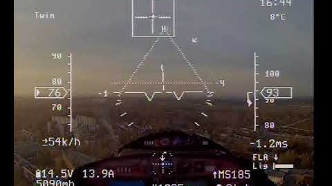 OSD Pitlab техническая запись посадки с индикацией закрылок и фар