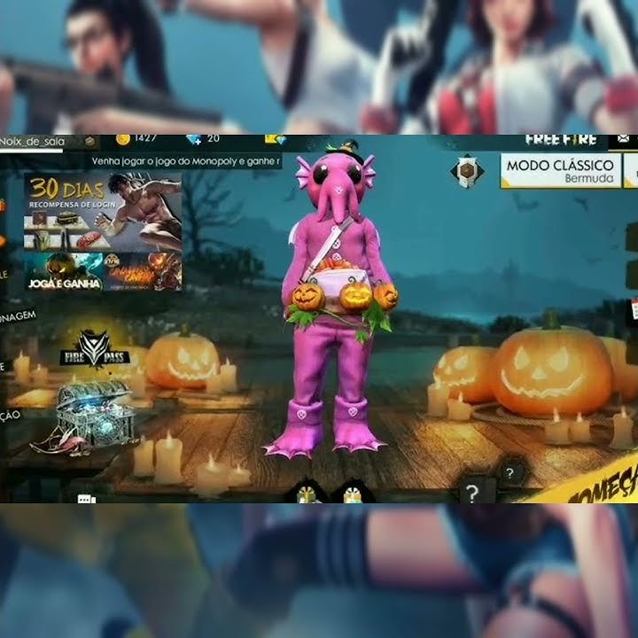 FREE FIRE MELHOR ÉPOCA!! Free fire halloween 2018