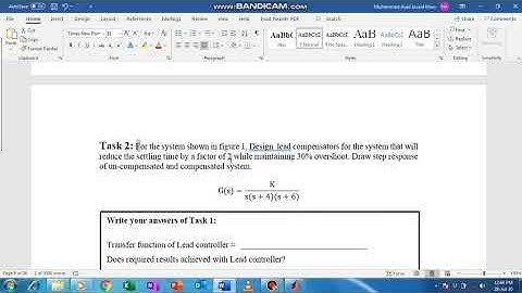 Lab13p2:Design of the PD controller and & lead compensator for different systems
