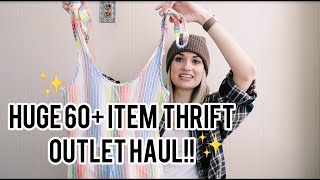 HUGE 60+ Item Thrift Outlet Haul to Resell on Poshmark for $$$ Profit!! Authentic Chanel for $2!